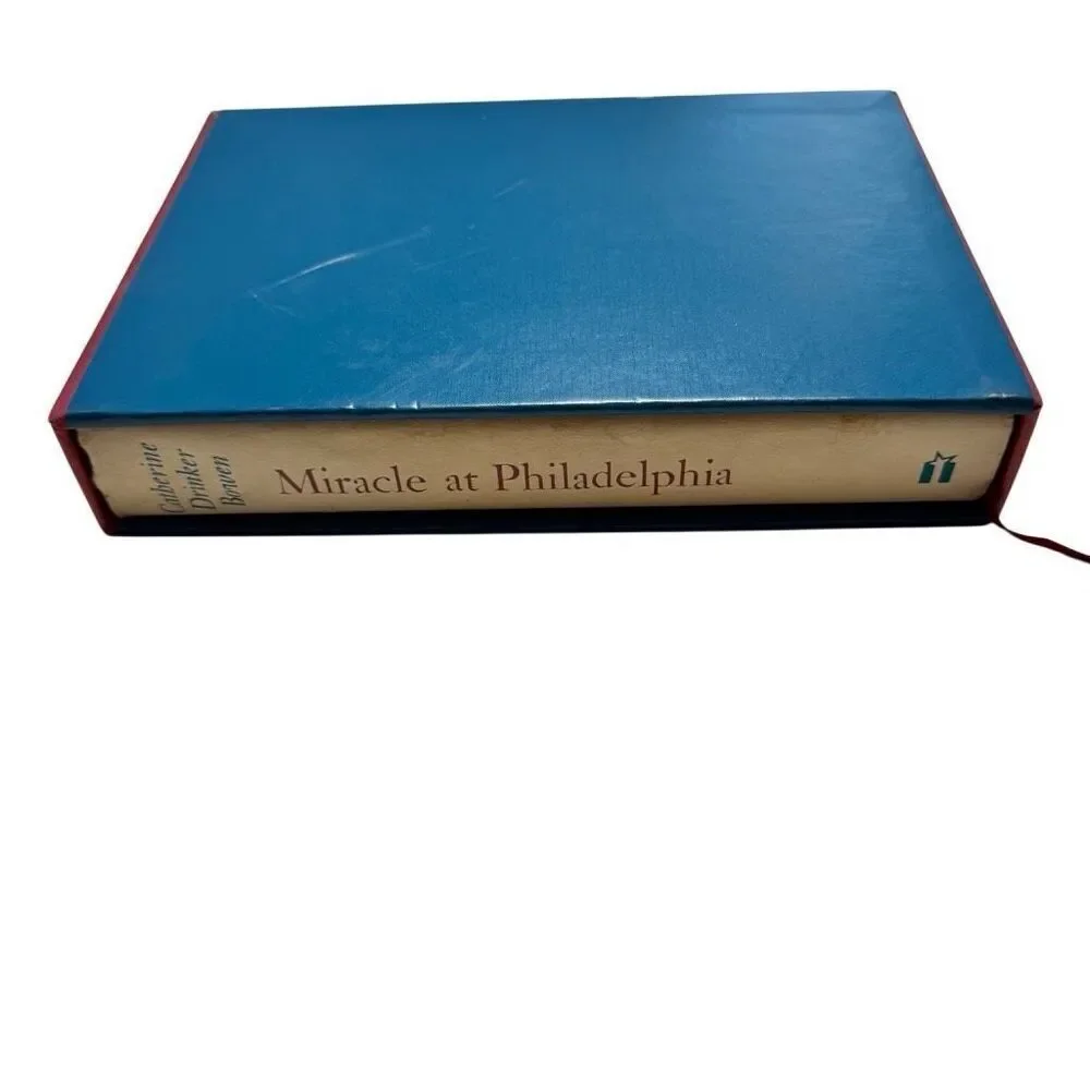 Miracle at Philadelphia by Catherine Bowen, 1986 Hardcover w/ DJ, SC - BCE